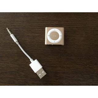 アップル(Apple)のiPod shuffle　ゴールド　美品♪(ポータブルプレーヤー)