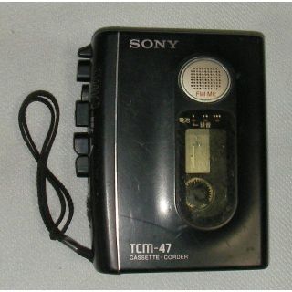 ソニー(SONY)の動作品:Sony ソニー カセットテープレコーダー TCM-47(ポータブルプレーヤー)
