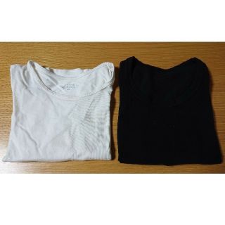 ニシマツヤ(西松屋)の【葉様専用】95cm白黒無地長袖Tシャツセット(Tシャツ/カットソー)