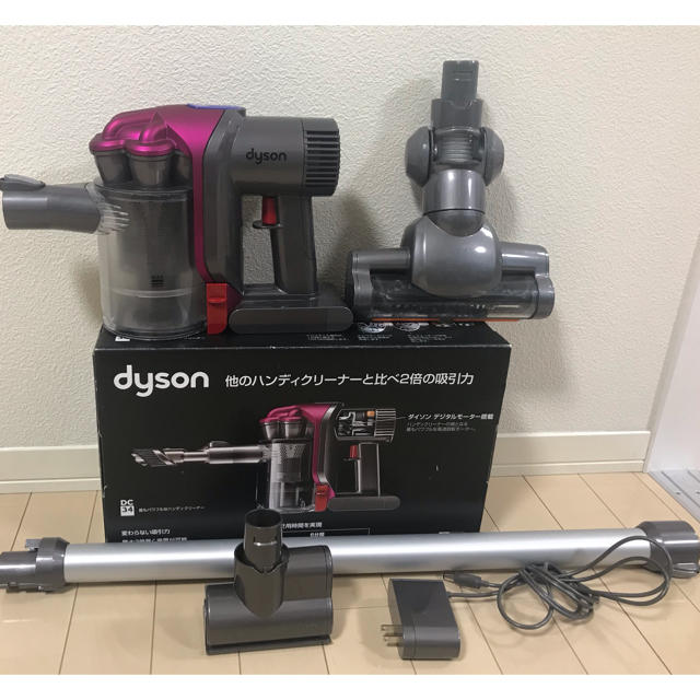 dyson DC34 掃除機 コードレスクリーナー  別売りパイプ付