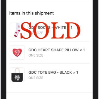 ジーディーシー(GDC)のGDC HEART SHAPE PILLOW(クッション)