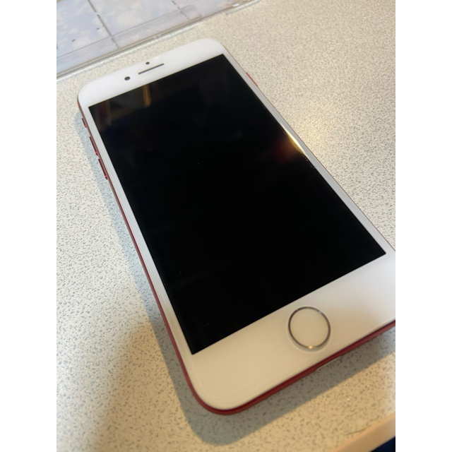 スマートフォン/携帯電話SIMフリー 美品 iPhone7 128GB RED au
