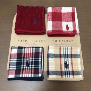 ラルフローレン(Ralph Lauren)の新品☆ラルフローレン タオル ガーゼハンカチ(ハンカチ)