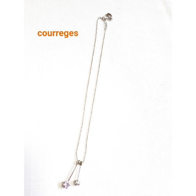 Courreges(クレージュ)のcourreges クレージュ⭐可愛い星型ラインストーンネックレス シルバー レディースのアクセサリー(ネックレス)の商品写真