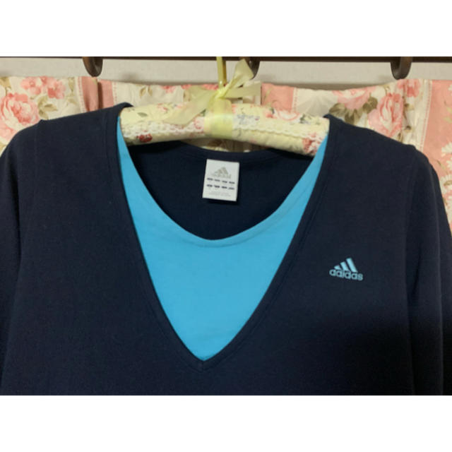 adidas(アディダス)のadidas レディース 長袖Ｔシャツ　Ｌ レディースのトップス(Tシャツ(長袖/七分))の商品写真