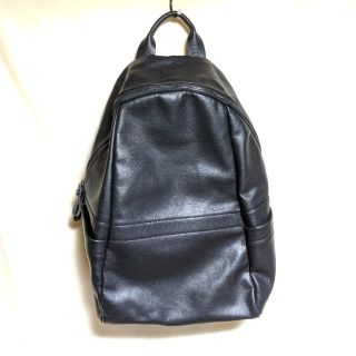 美品✨ザラ　リュック　黒　ブラック　フェイクレザー　ZARA MAN 高級感