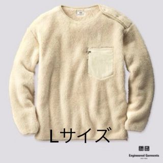 ユニクロ(UNIQLO)のユニクロ　エンジニアド　ガーメンツ  フリースプルオーバー　オフホワイト　L(その他)