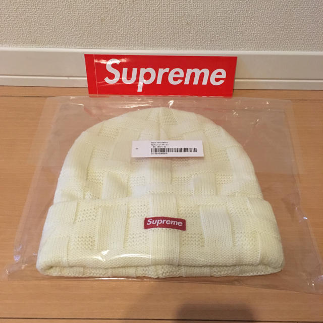 帽子Supreme Basket Weave Beanie Natural ニット帽