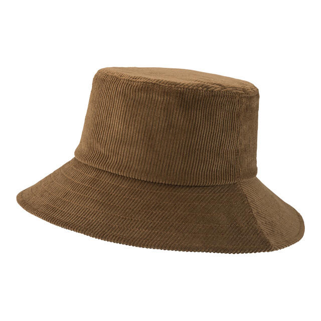 GU(ジーユー)のバケットハット コーデュロイ ベージュ メンズの帽子(ハット)の商品写真