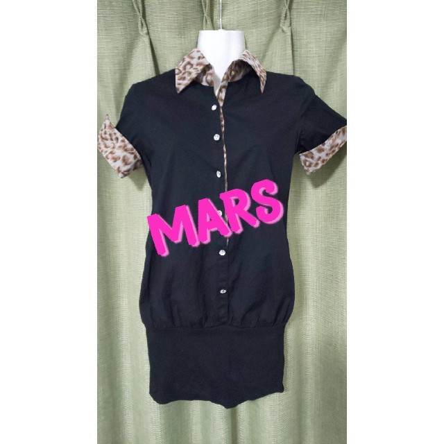 MA＊RS(マーズ)のMARS★ヒョウ柄シャツワンピース レディースのワンピース(ミニワンピース)の商品写真