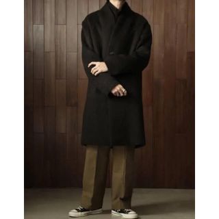 18AW markaware ミニマリストコート 希少 ブラックアルパカ