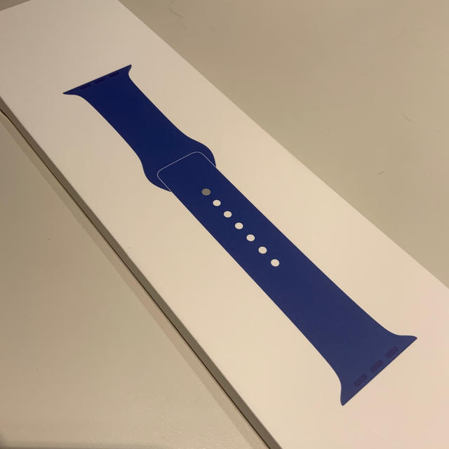 Apple Watch(アップルウォッチ)の(純正品) Apple Watch バンド 44mm ブルー メンズの時計(ラバーベルト)の商品写真