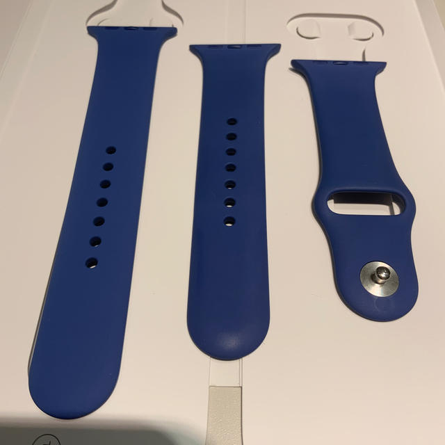 Apple Watch(アップルウォッチ)の(純正品) Apple Watch バンド 44mm ブルー メンズの時計(ラバーベルト)の商品写真