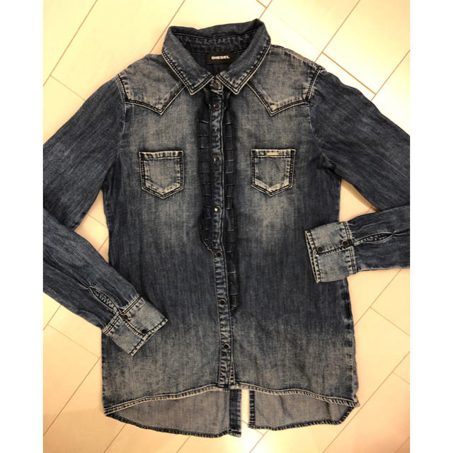 DIESEL(ディーゼル)のデニムシャツ　ディーゼル キッズ/ベビー/マタニティのキッズ服女の子用(90cm~)(ブラウス)の商品写真