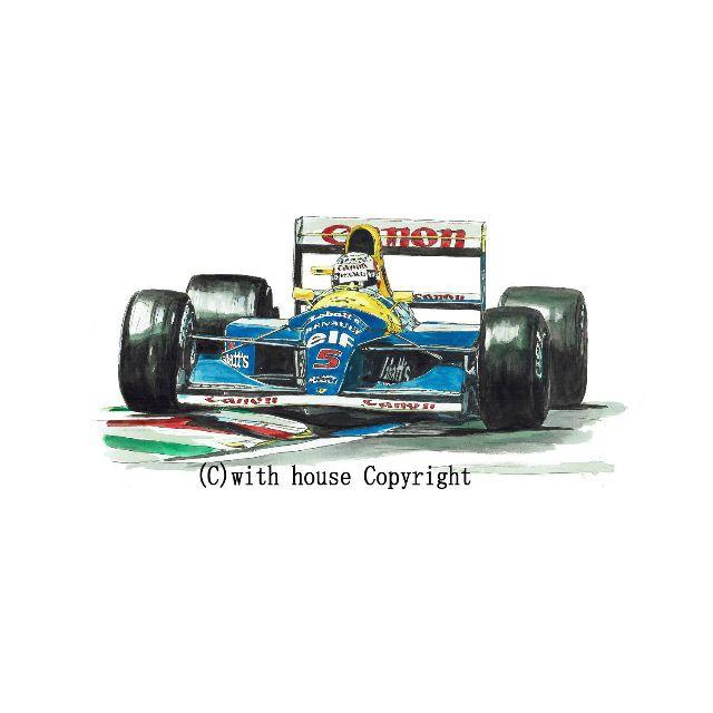 GC-1258 Williams ルノー 限定版画直筆サイン額装●作家平右ヱ門 1