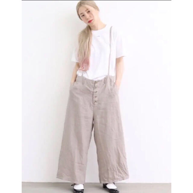 フィグロンドン French LINEN 吊りPTリネンパンツレディース