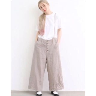 フィグロンドン(fig London)のフィグロンドン French LINEN 吊りPTリネンパンツ(カジュアルパンツ)