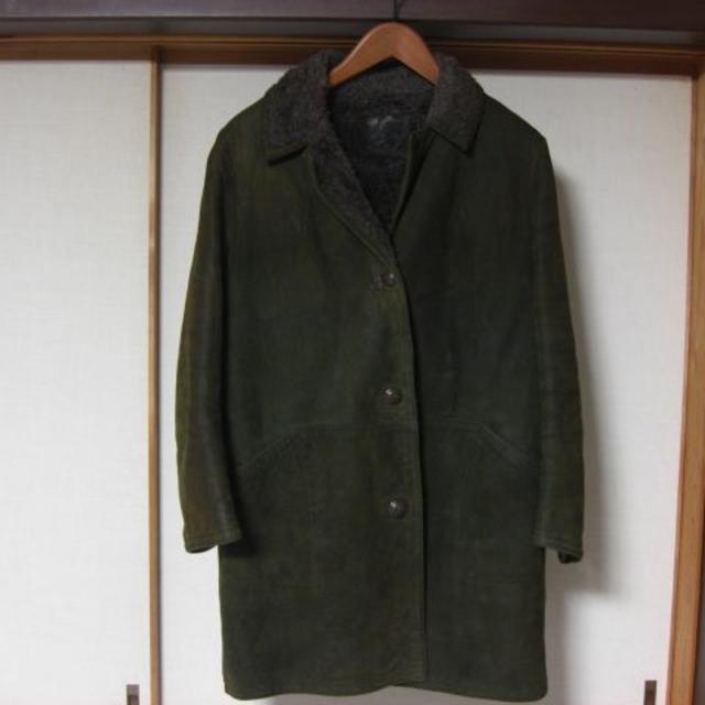 婦人用スウェードコートＬ レディースのジャケット/アウター(毛皮/ファーコート)の商品写真