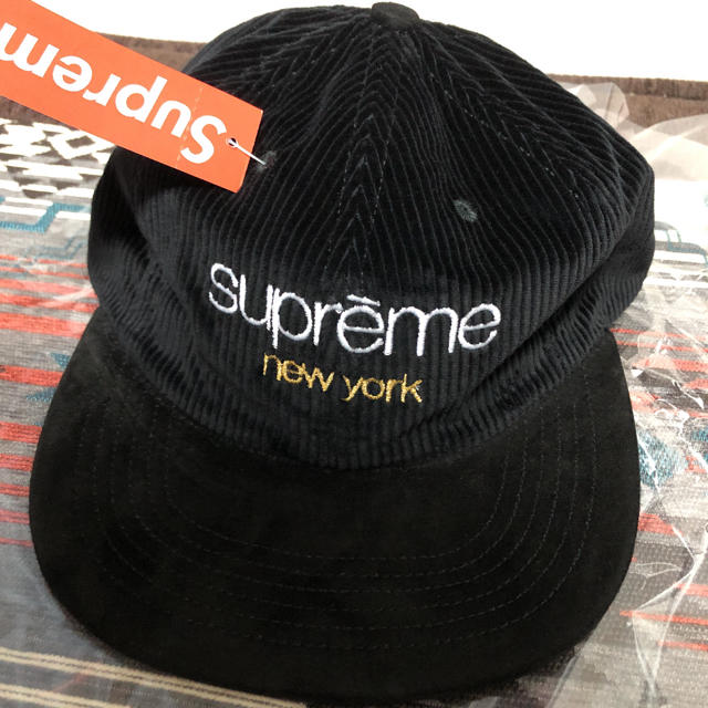 supreme classic logo corduroy6panel CAP