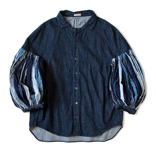 キャピタル(KAPITAL)のチャミこ様専用 KAPITAL デニム ホーボーリメイク ブッファン シャツ(シャツ/ブラウス(長袖/七分))