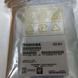 トウシバ(東芝)の東芝ＨＤＤ　DT01ACA100 [1TB SATA600 7200(PCパーツ)