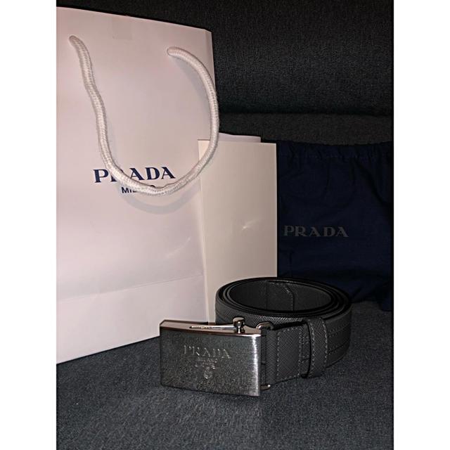 PRADA サフィアーノ　ベルト　85 新品