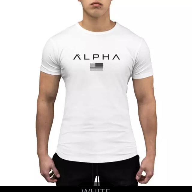 ALPHA Tシャツ　ホワイト メンズのトップス(Tシャツ/カットソー(半袖/袖なし))の商品写真