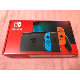 ニンテンドウ(任天堂)の新型任天堂スイッチ　新品Joy-Con(L) ネオンブルー/(R) ネオンレッド(家庭用ゲーム機本体)