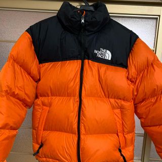 ザノースフェイス(THE NORTH FACE)の値下げ　ノースフェイス　ヌプシ　ダウン　ジャケット　海外限定　オレンジ(ダウンジャケット)