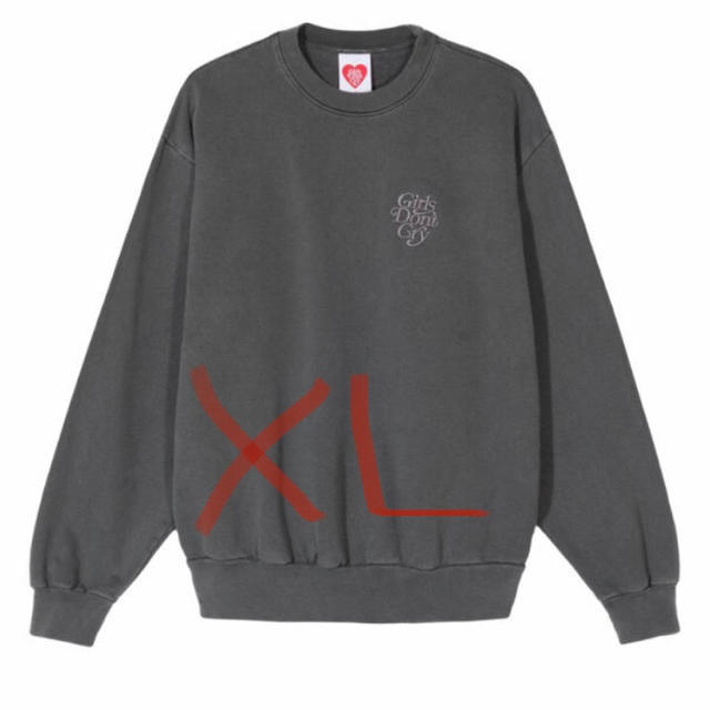 girls don't cry CREWNECK トレーナー 黒 XL - スウェット