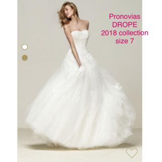 ヴェラウォン(Vera Wang)の美品 Pronovias DROPE ドロープ size7(ウェディングドレス)