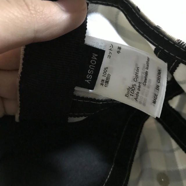 moussy(マウジー)のMOUSSY チェック キャップ レディースの帽子(キャップ)の商品写真