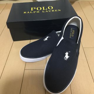 ポロラルフローレン(POLO RALPH LAUREN)の最終値下げ！新品未使用☆ポロラルフローレン☆US5、スリッポン(スニーカー)