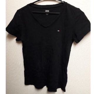 トミーヒルフィガー(TOMMY HILFIGER)のTOMMY HILFIGER　Tシャツ　黒色　レディース(Tシャツ(半袖/袖なし))