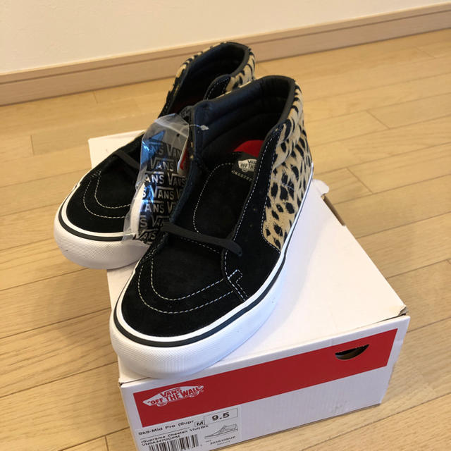 Supreme Vans レオパード 27.5cm ブラック sk8 mid | www.jarussi.com.br