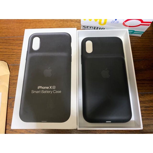 スマホ/家電/カメラiPhone XS smart battery case ブラック