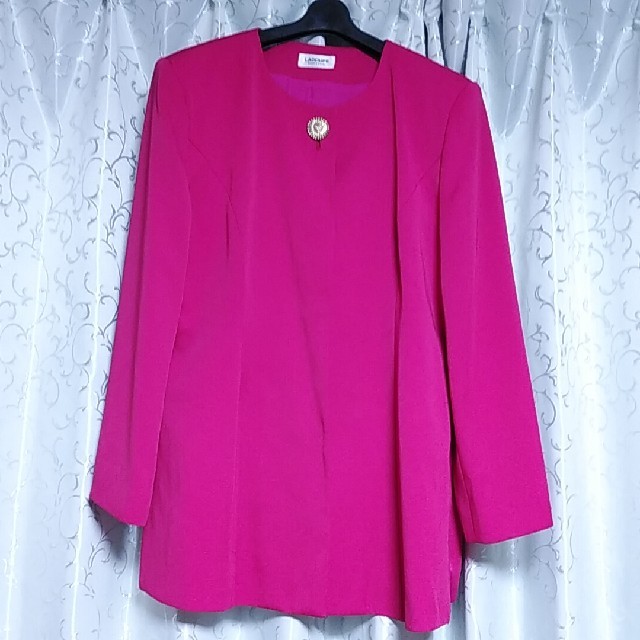 LACOUPE☆ラクープ☆スーツ☆13号☆ピンク レディースのフォーマル/ドレス(スーツ)の商品写真
