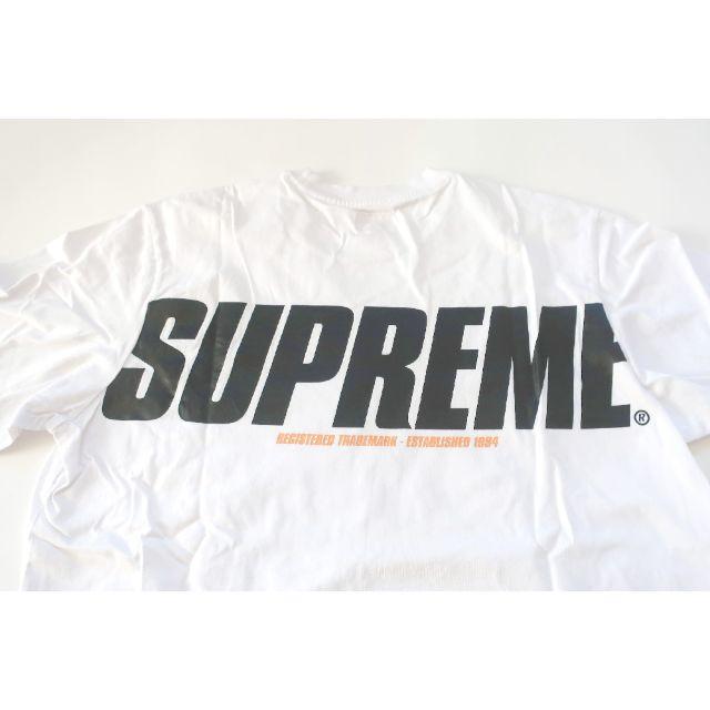 Supreme Trademark L/S Topシュプリーム長袖Tシャツ白