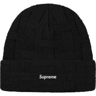 シュプリーム(Supreme)のsupreme Basket Weave Beanie black(ニット帽/ビーニー)