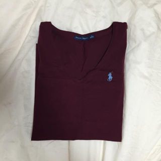 ラルフローレン(Ralph Lauren)のラルフローレン バーガンディ カットソー(Tシャツ(長袖/七分))