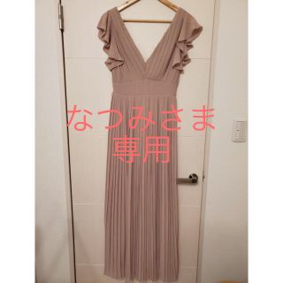 エイソス(asos)の【USED】TFNC プリーツロングワンピース 送料込(ロングドレス)