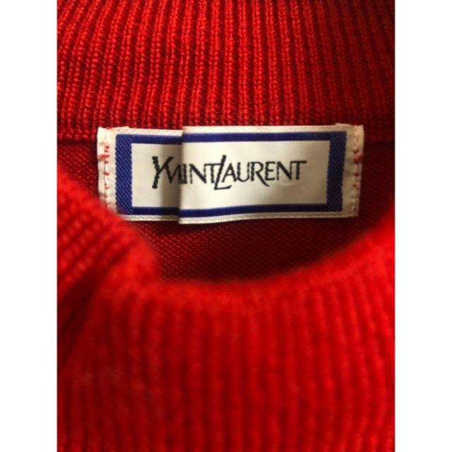 【最終値下】イヴ・サン＝ローラン Yves Saint Laurent 赤ニット