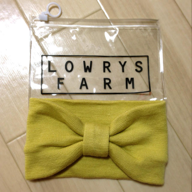 LOWRYS FARM(ローリーズファーム)のLF♡ターバン(イエロー) レディースのヘアアクセサリー(ヘアバンド)の商品写真