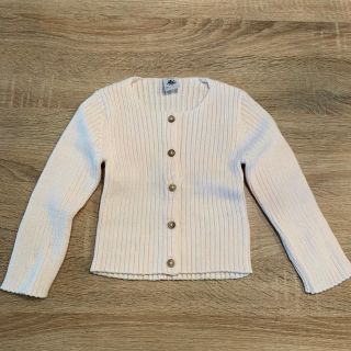 プチバトー(PETIT BATEAU)のプチバトー 18m 81cm ★ コットンの太リブカーディガン(カーディガン/ボレロ)