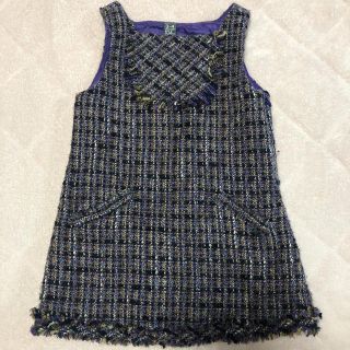 ザラキッズ(ZARA KIDS)の♡ zarakids ツイード　ワンピース　100 ♡(ワンピース)