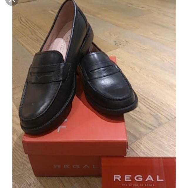 REGAL(リーガル)の再値下❤REGAL　ローファー　ブラック　23センチ レディースの靴/シューズ(ローファー/革靴)の商品写真