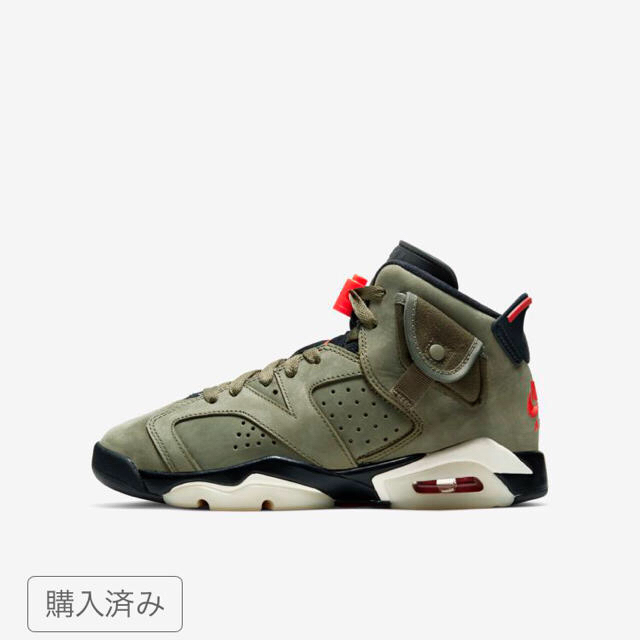 NIKE(ナイキ)の24cm AIR JORDAN 6 TRAVIS SCOTT  6Y メンズの靴/シューズ(スニーカー)の商品写真