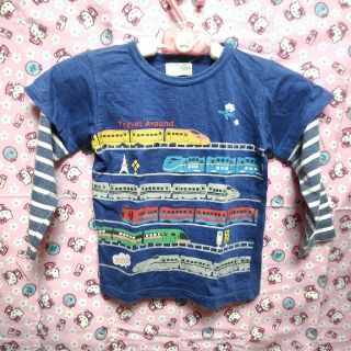 マザウェイズ(motherways)のmotherways マザウェイズ 電車 新幹線 長袖 Ｔシャツ 110(Tシャツ/カットソー)