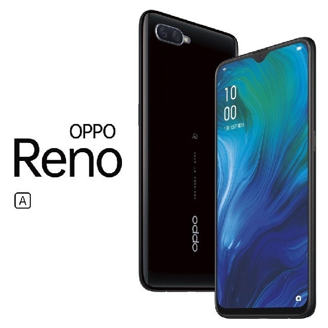 ANDROID - OPPO Reno A 64GB ブラック SIMフリースマートフォン 黒の