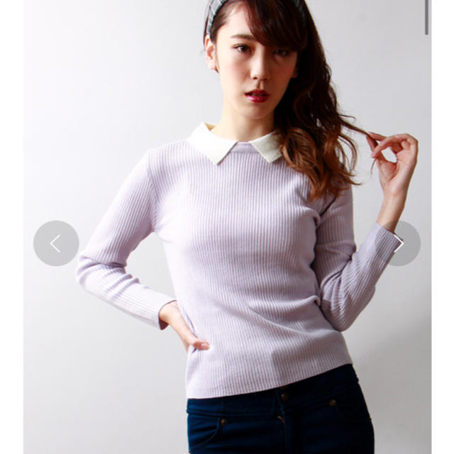 WEGO wego 襟付きニット セーター ラベンダー 新品タグ付きの通販 by girly shop|ウィゴーならラクマ